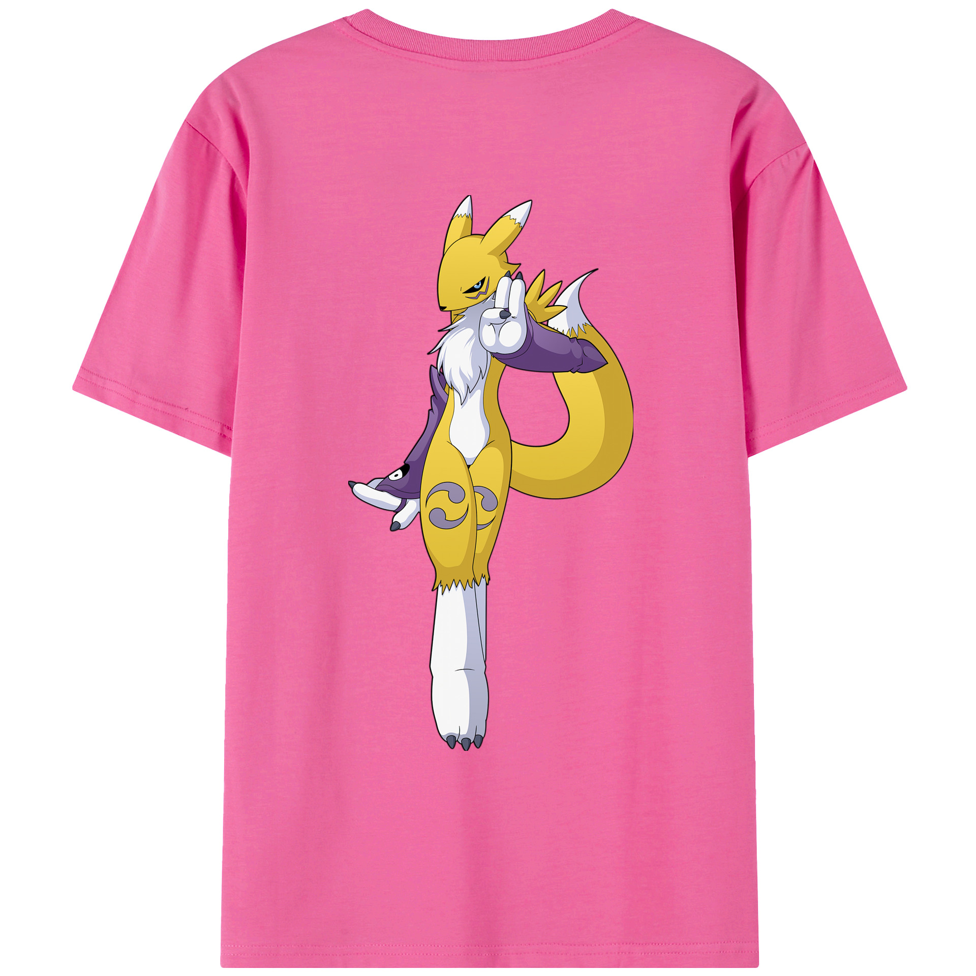 （画像用） Digimon デジタルモンスター/デジモン レディース半袖Tシャツ(バックプリント)